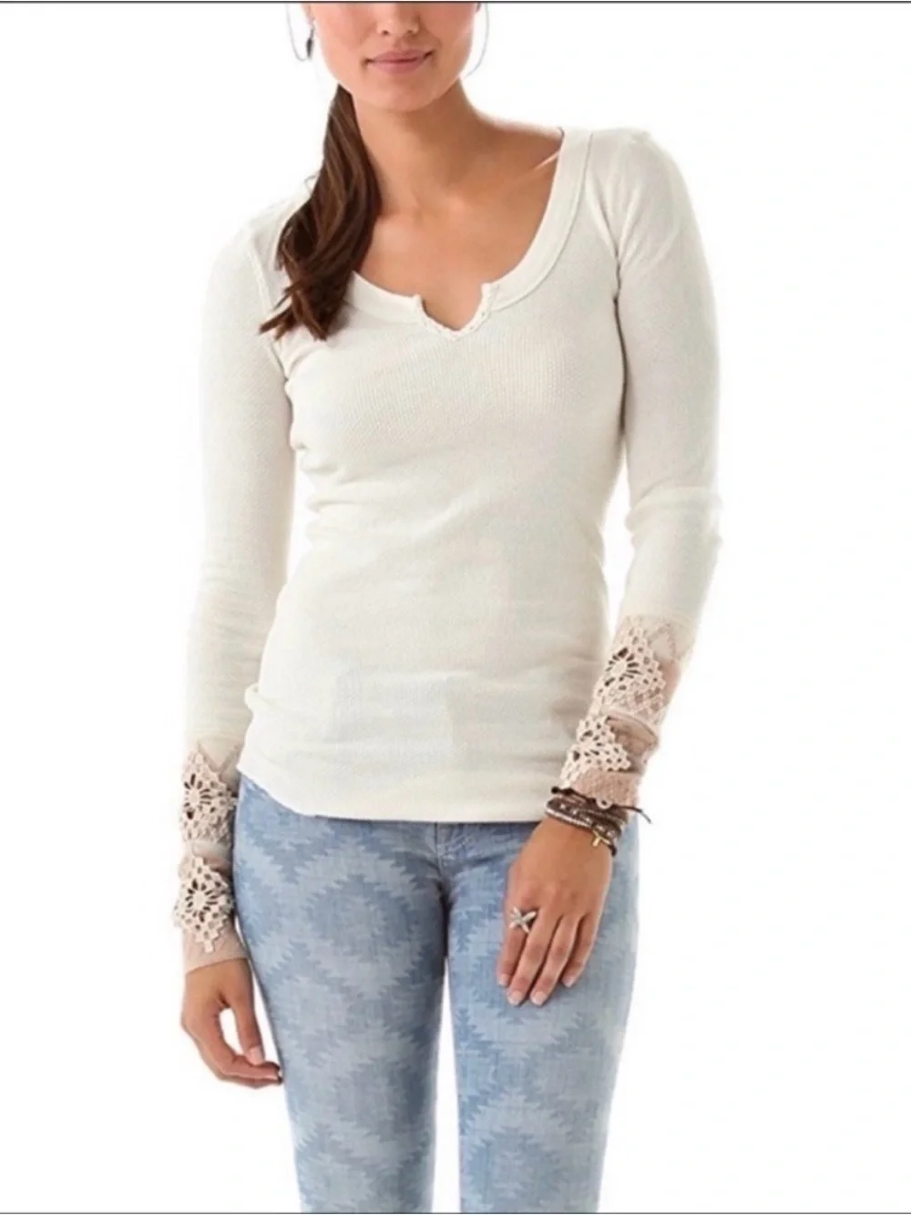 FREE PEOPLE kombucha thermal top